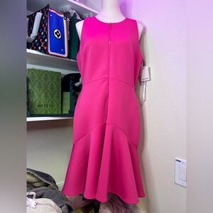 Calvin Klein Fuchsia Midi Dress